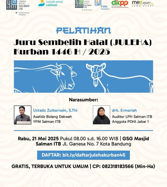 Pelatihan Juru Sembelih Halal (Juleha) Kurban 1446 H